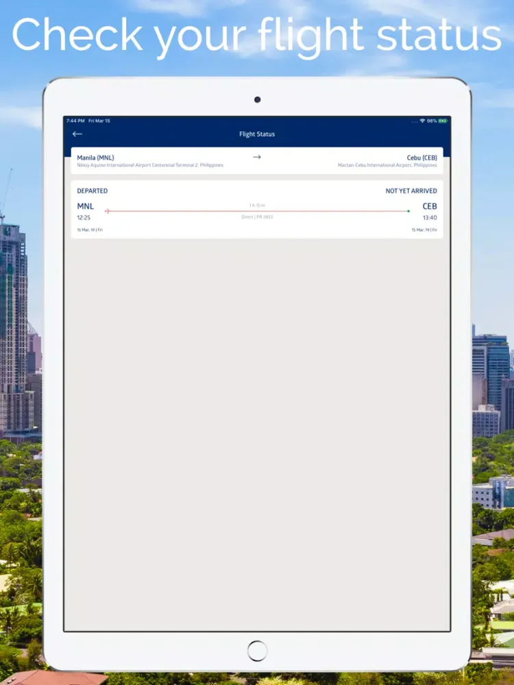 Philippine Airlines iPad  Ekran Görüntüleri