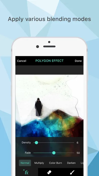 Captures d'écran de Polygon Effect - Create Low Poly Portraits and Geometric Art