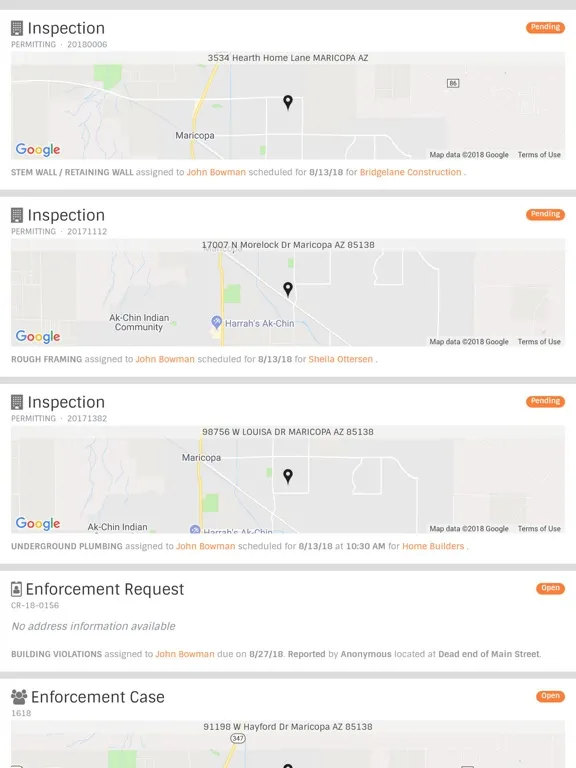 Скриншоты SMARTGOV Mobile iPad 