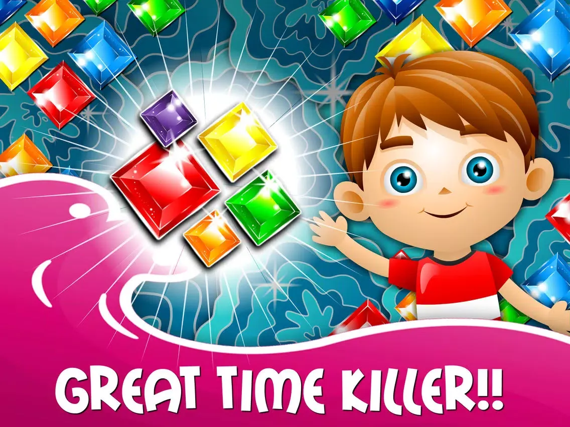 Capturas de tela do Blitz Splash Match-3 - diamond game and kids digger's quest hd free iPad 