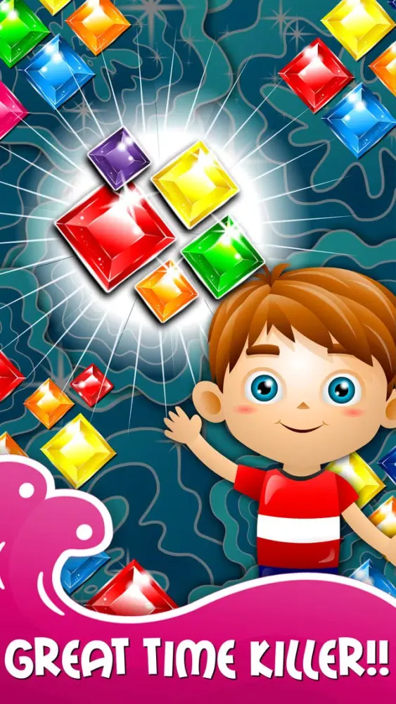 Capturas de tela do Blitz Splash Match-3 - diamond game and kids digger's quest hd free