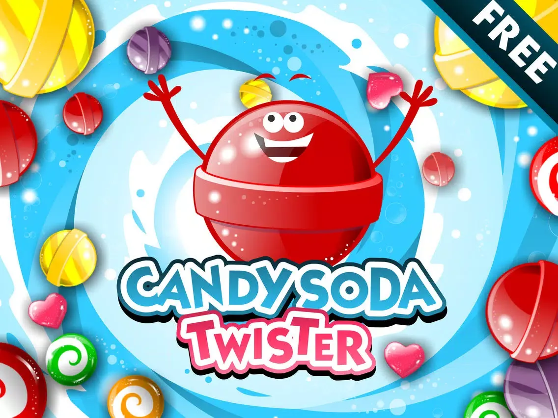 ภาพหน้าจอของ ``` A Soda Candy Twist``` - Fun Match 3 Rumble Of Rainbow Puzzle's For Kids FREE iPad 