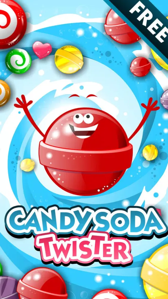 ภาพหน้าจอของ ``` A Soda Candy Twist``` - Fun Match 3 Rumble Of Rainbow Puzzle's For Kids FREE