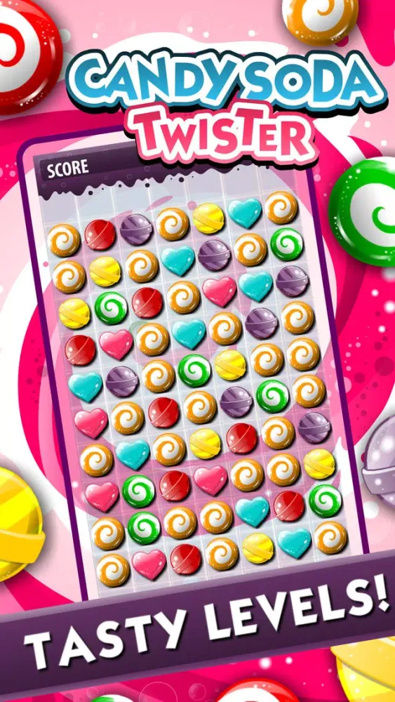 ภาพหน้าจอของ ``` A Soda Candy Twist``` - Fun Match 3 Rumble Of Rainbow Puzzle's For Kids FREE