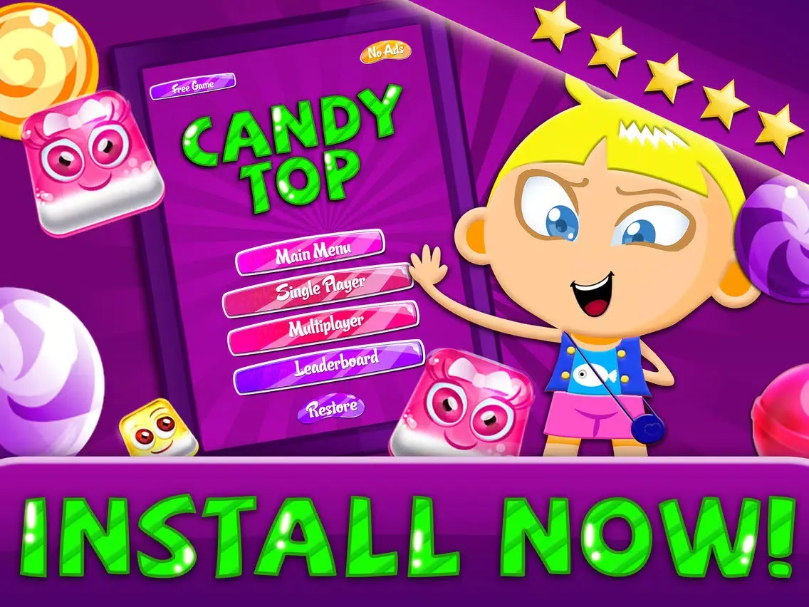 Candy Top iPad 應用截圖