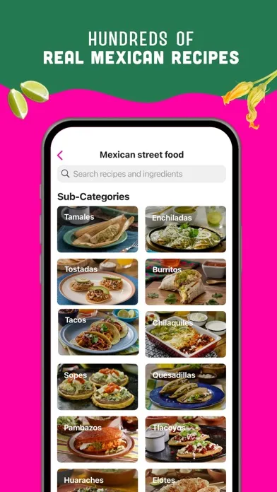 Screenshot di Real Mexican Recipes