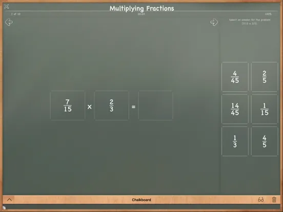 MathBoard Fractions iPad  スクリーンショット