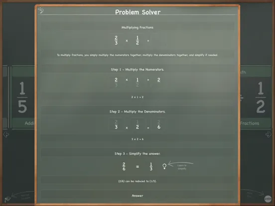 MathBoard Fractions iPad  スクリーンショット