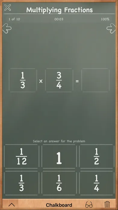 MathBoard Fractions スクリーンショット