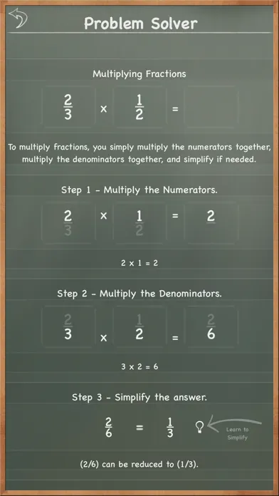 MathBoard Fractions スクリーンショット