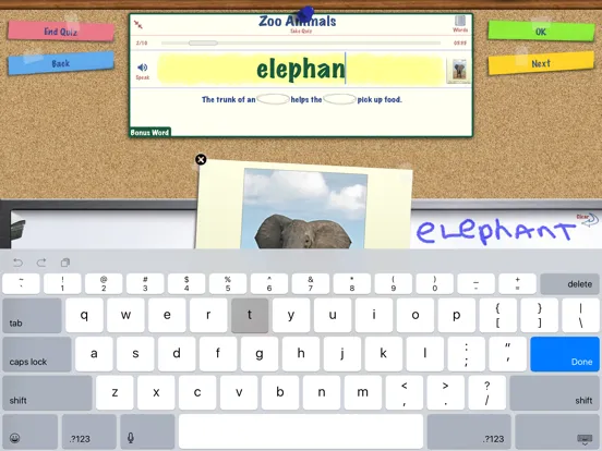 Zrzuty ekranu SpellBoard iPad 