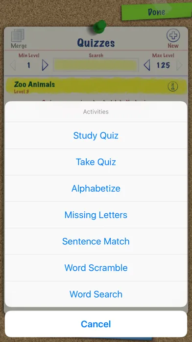 Zrzuty ekranu SpellBoard