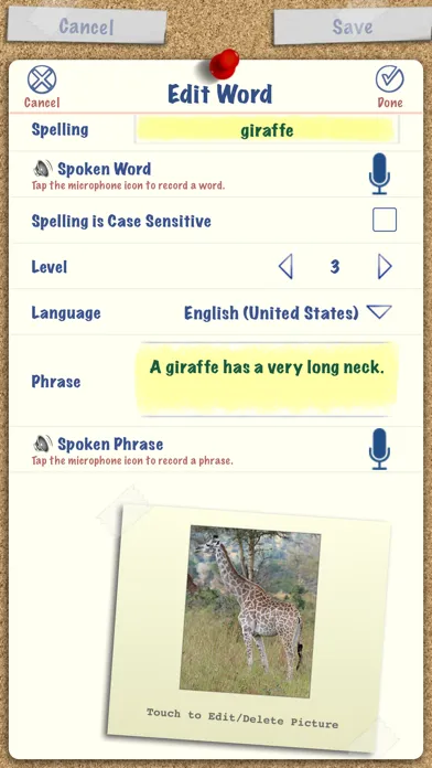 Zrzuty ekranu SpellBoard