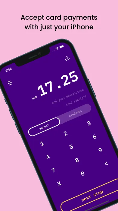 Capturas de tela do Paid - Tap to pay with Stripe