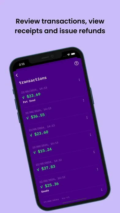 Capturas de tela do Paid - Tap to pay with Stripe