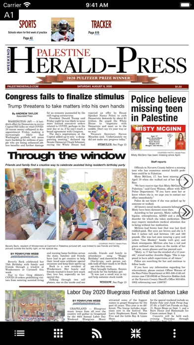 Captures d'écran de Palestine Herald-Press