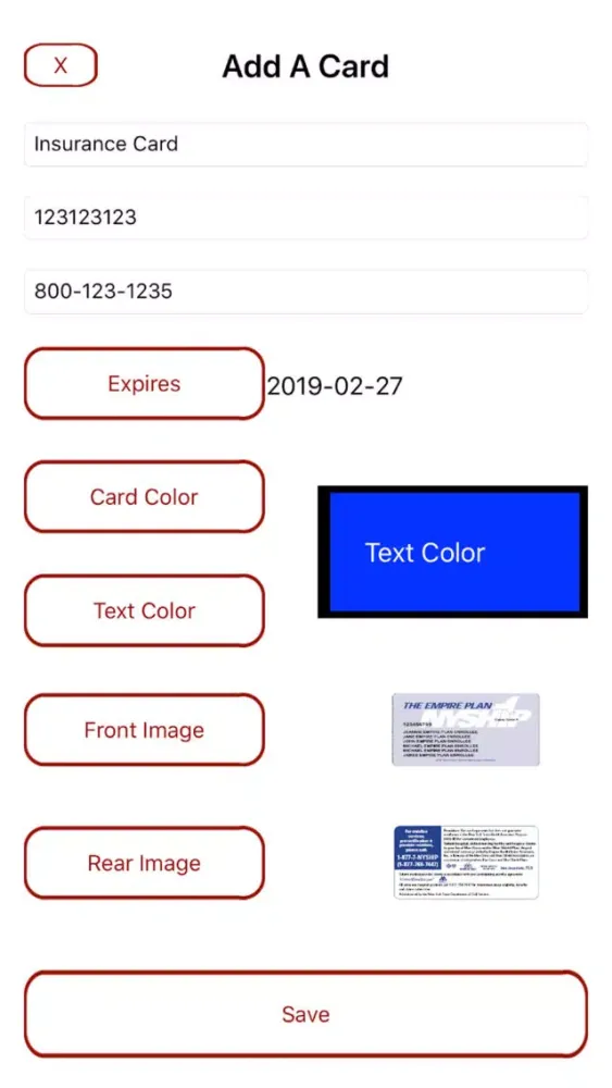 Capturas de pantalla de Card Holder Plus