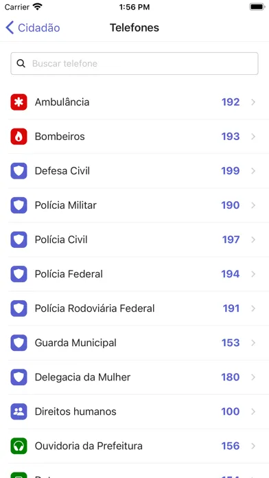 Capturas de pantalla de Acesso Cidadão