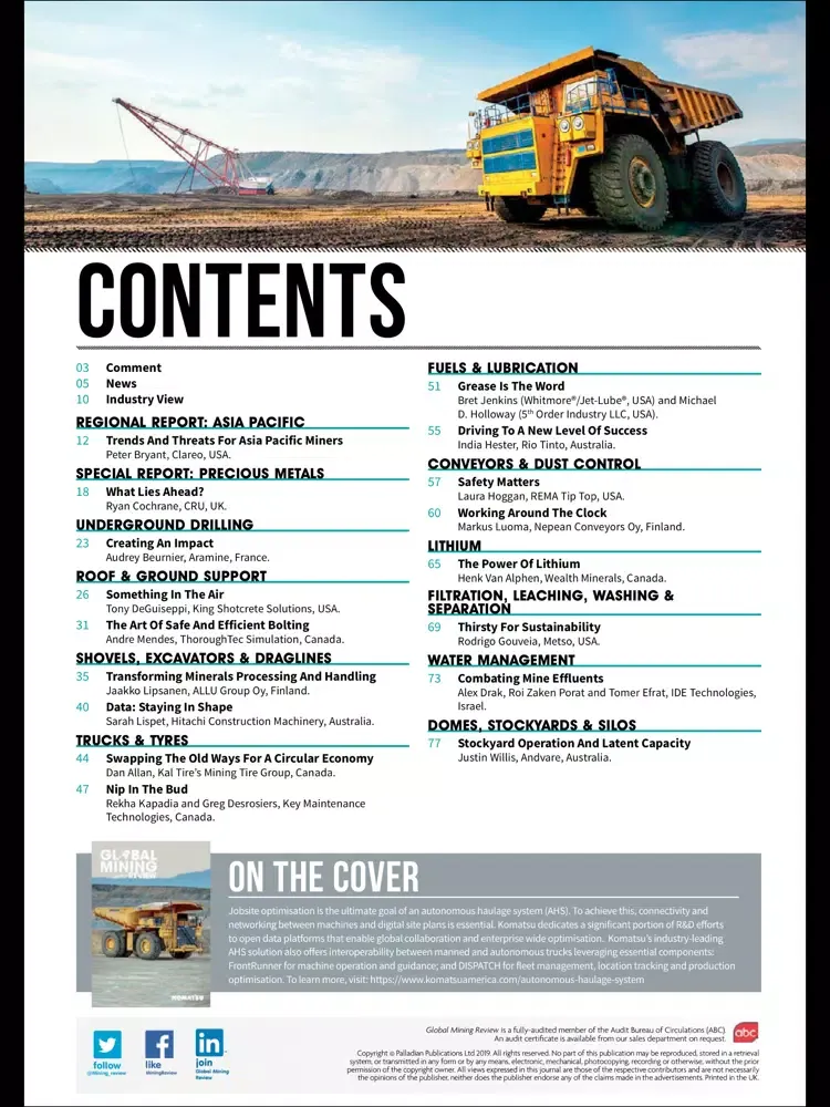 Global Mining Review iPad  Screenshots