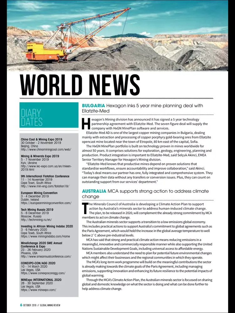 Global Mining Review iPad  Screenshots