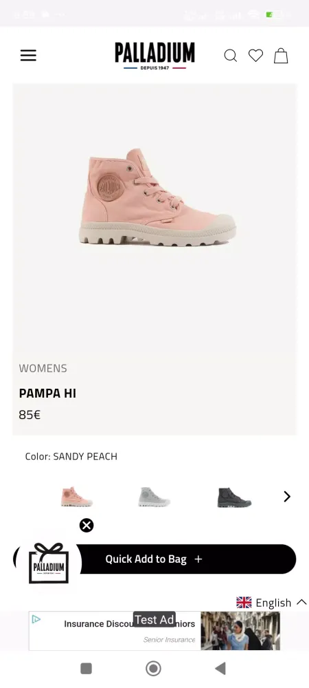 Tangkapan layar Palladium Boots | Shop USA