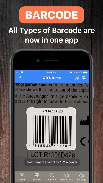 تصاویر QR & Barcode Scanner・QRUltima