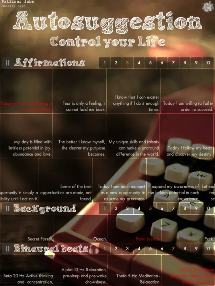 Autosuggestion - Control your Life iPad  Screenshots