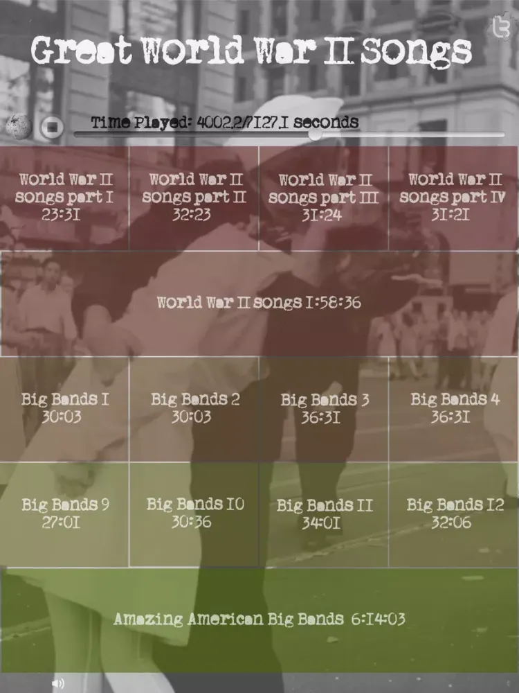 Great World War II Songs iPad  Screenshots