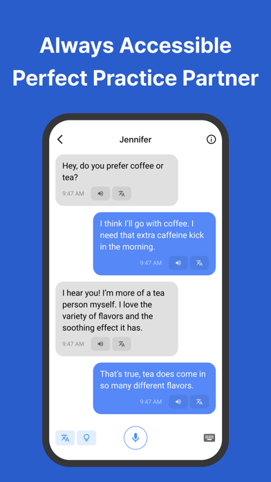 Captures d'écran de Any - AI Speaking Tutor