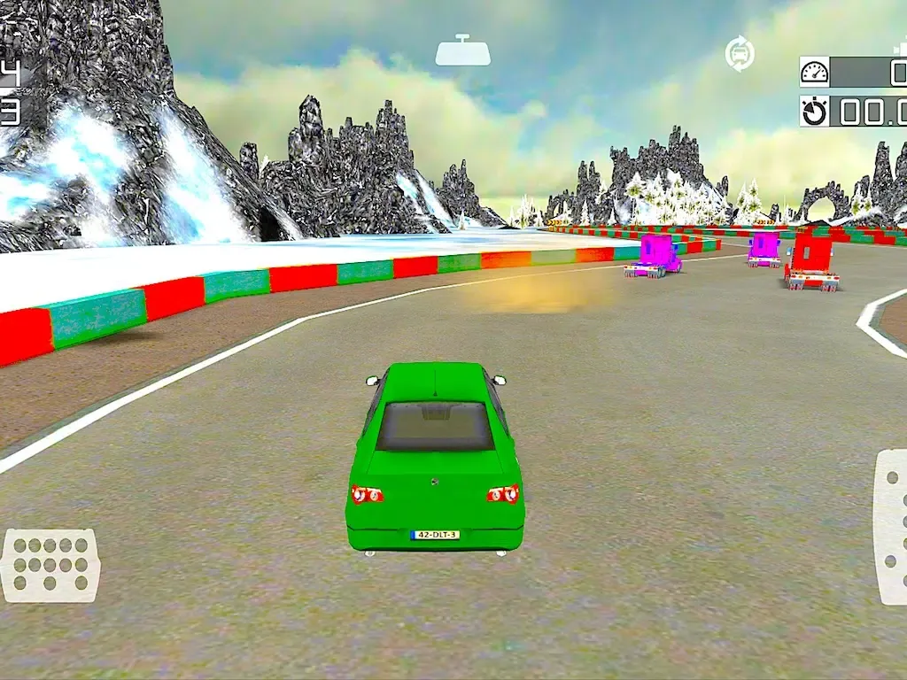 Ảnh chụp màn hình của The Chase Racing : Realistic 3D lorry and Car driver racing game iPad 