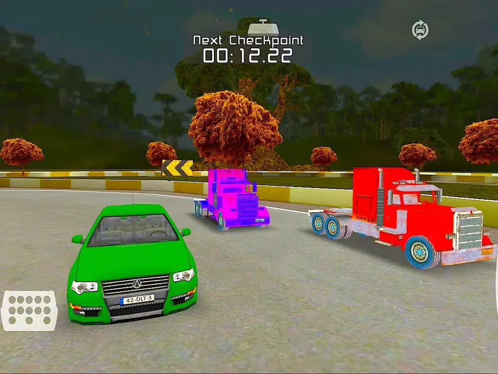Ảnh chụp màn hình của The Chase Racing : Realistic 3D lorry and Car driver racing game iPad 