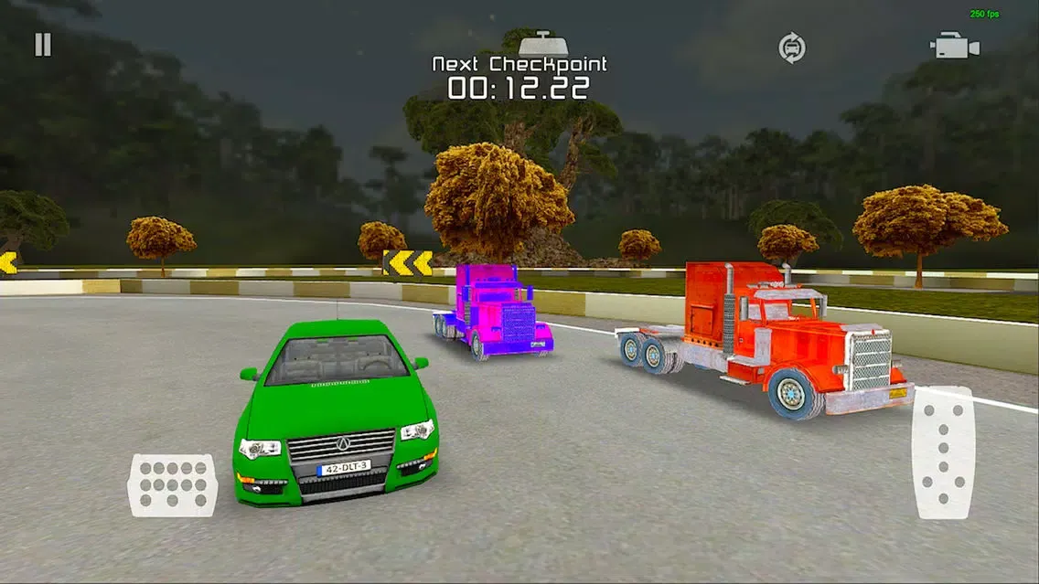 Ảnh chụp màn hình của The Chase Racing : Realistic 3D lorry and Car driver racing game