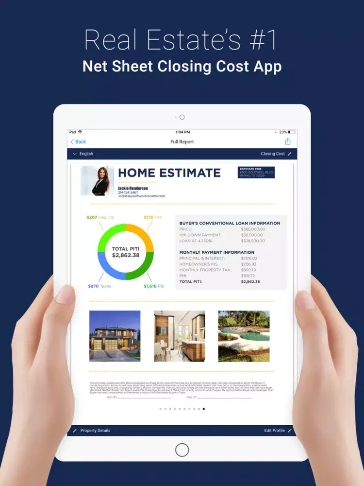 Zrzuty ekranu ReliantAgent ONE iPad 
