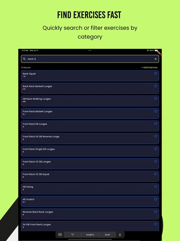 Capturas de pantalla de Workout RM Tracker & Gym Log iPad 