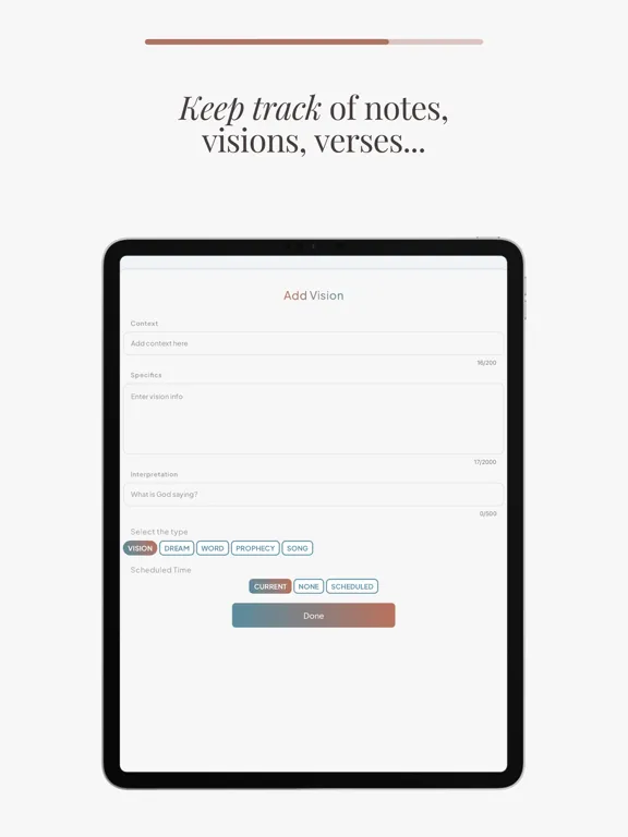 Capturas de tela do Pray Now - Prayer Journal iPad 
