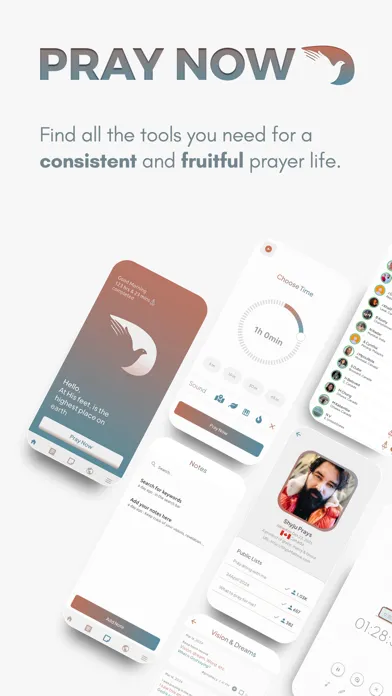 Capturas de tela do Pray Now - Prayer Journal