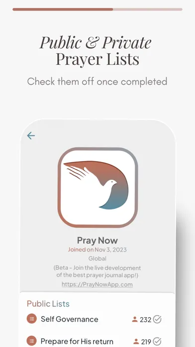 Capturas de tela do Pray Now - Prayer Journal
