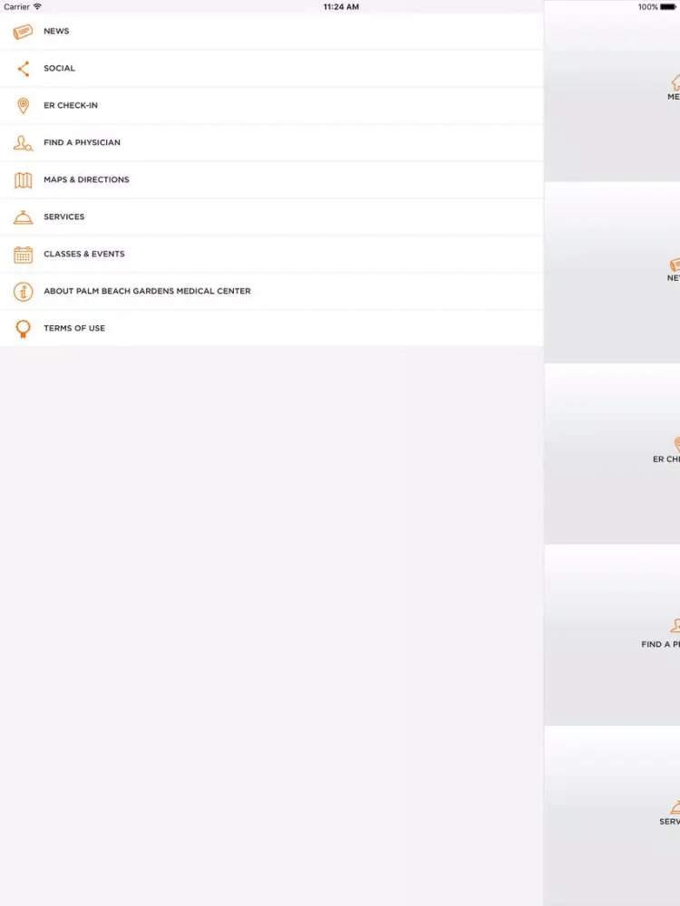 Capturas de pantalla de Palm Beach Gardens Medical Center iPad 