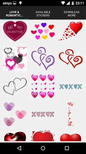 Capturas de pantalla de Love & romantic photo stickers
