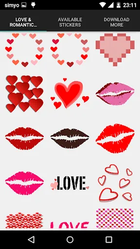 Capturas de pantalla de Love & romantic photo stickers
