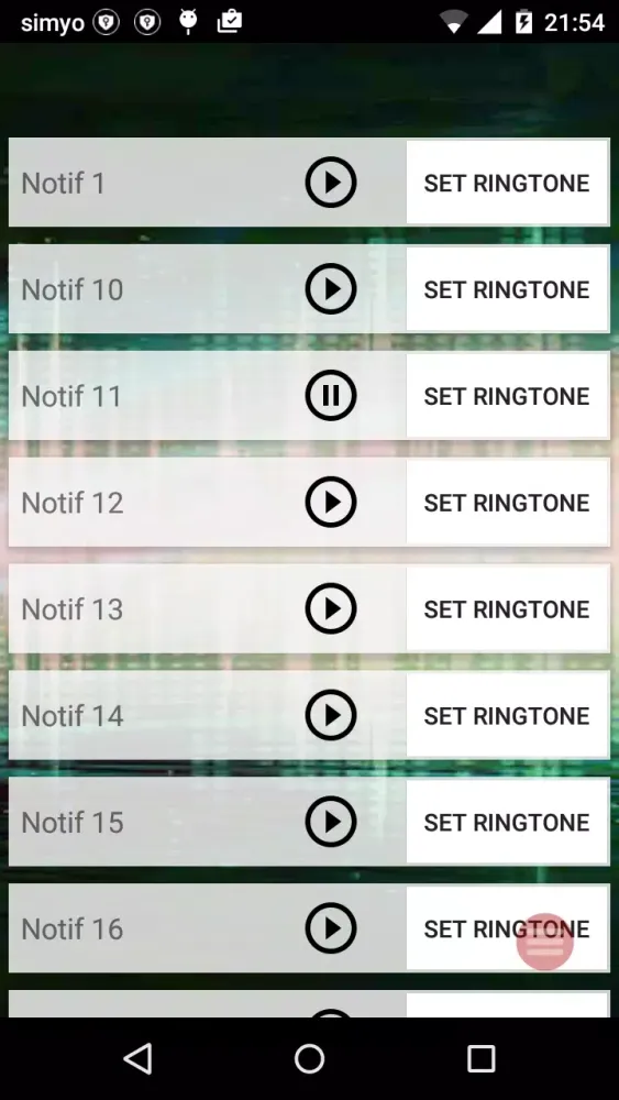 Tangkapan skrin Notification & message sounds