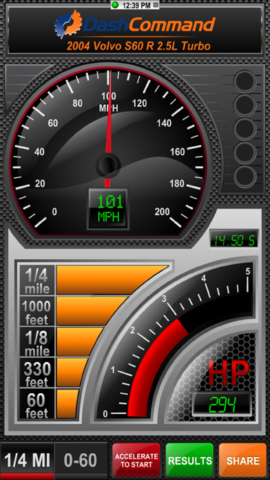 Captures d'écran de DashCommand - OBD-II Gauges