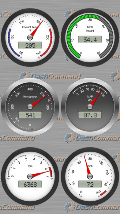 Captures d'écran de DashCommand - OBD-II Gauges