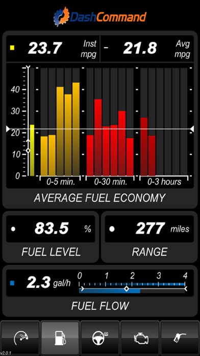 Captures d'écran de DashCommand - OBD-II Gauges