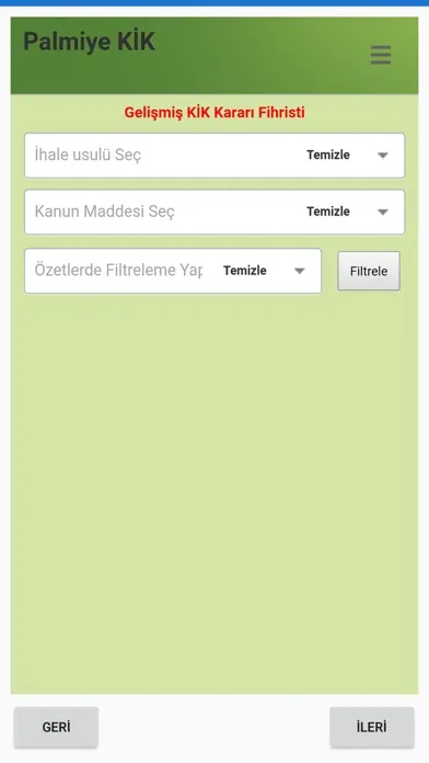 Palmiye Kamu İhale Screenshots
