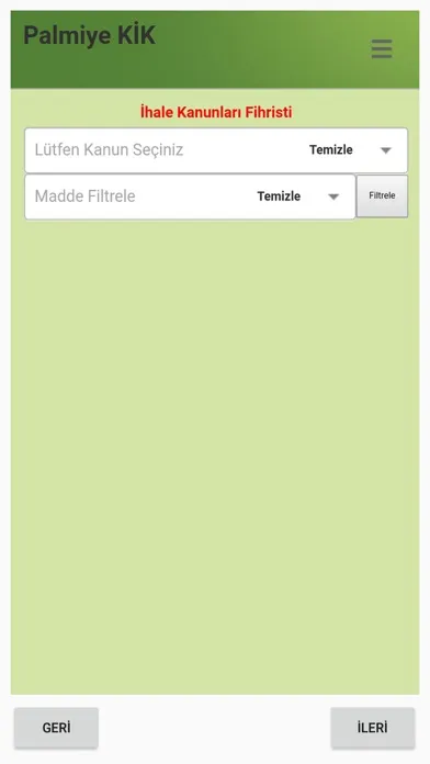 Palmiye Kamu İhale Screenshots