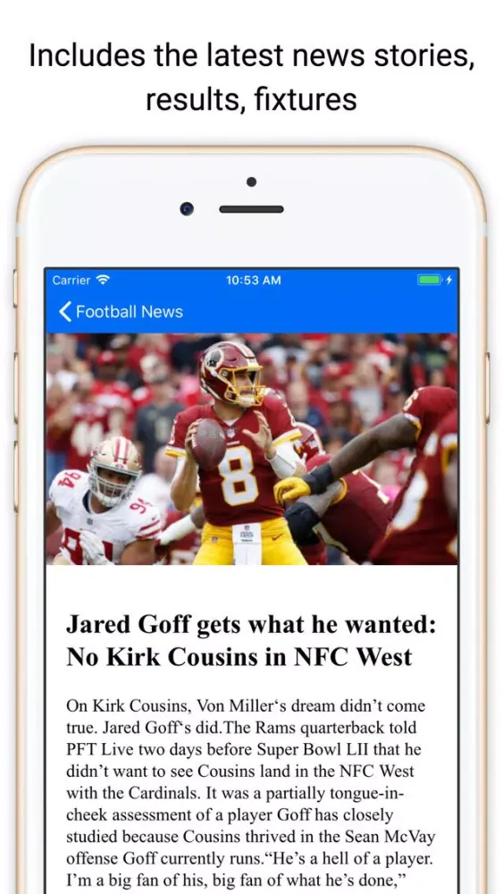 Touchdown News for NFL & CFB سکرین شاٹس