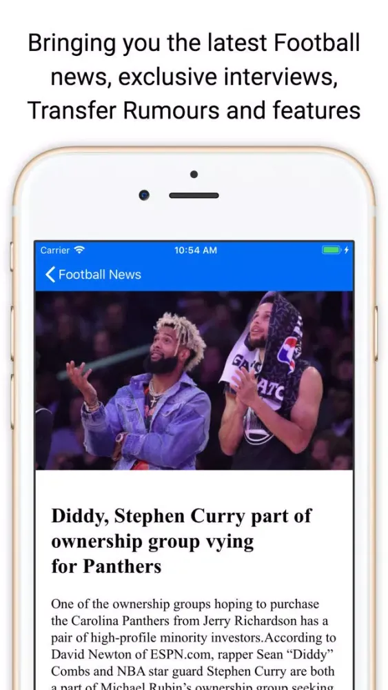 Touchdown News for NFL & CFB سکرین شاٹس