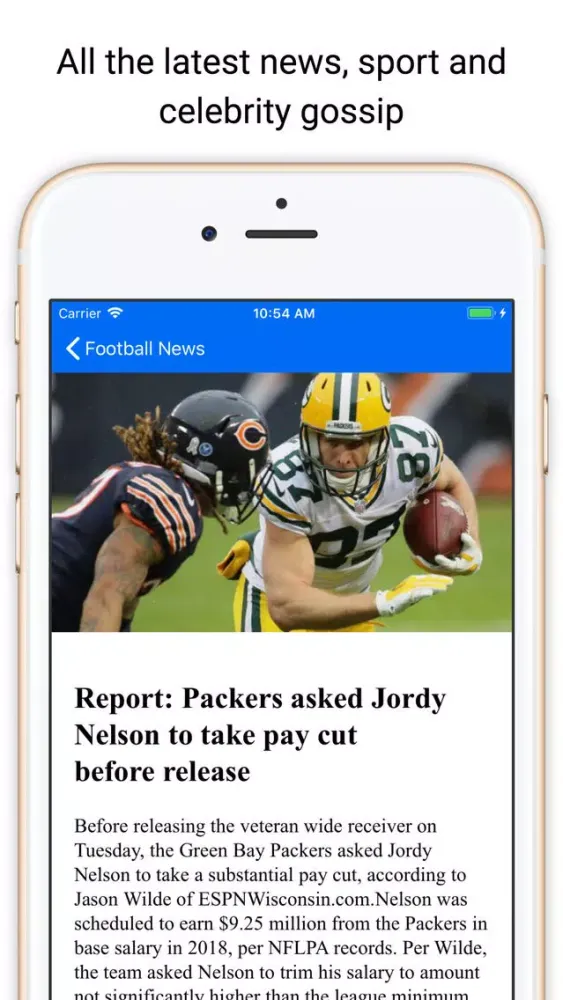 Touchdown News for NFL & CFB سکرین شاٹس