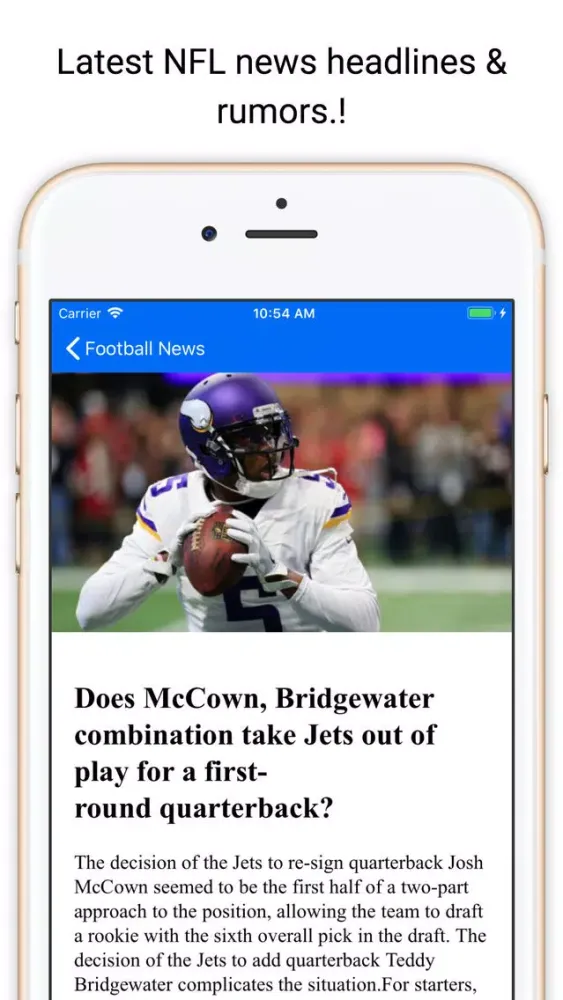 Touchdown News for NFL & CFB سکرین شاٹس